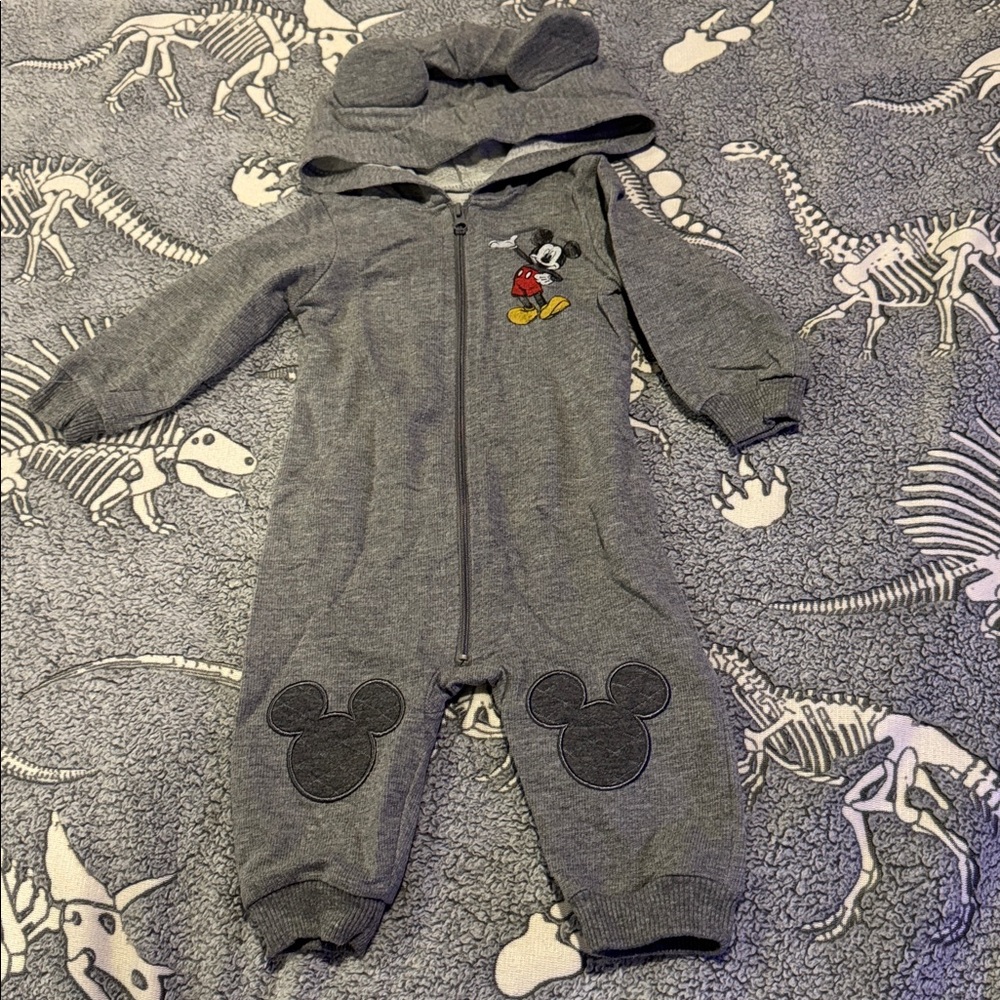 Disney Gray Mickey Mouse One Piece